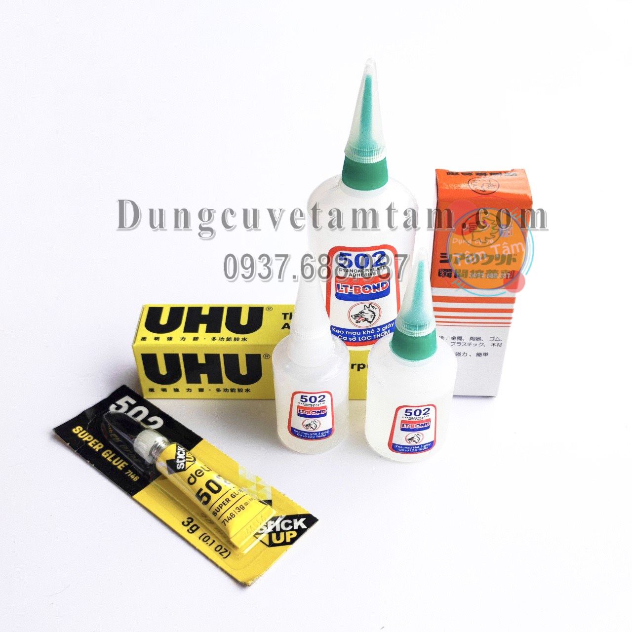 Keo dán sắt - keo dán mô hình khô nhanh - Keo 502