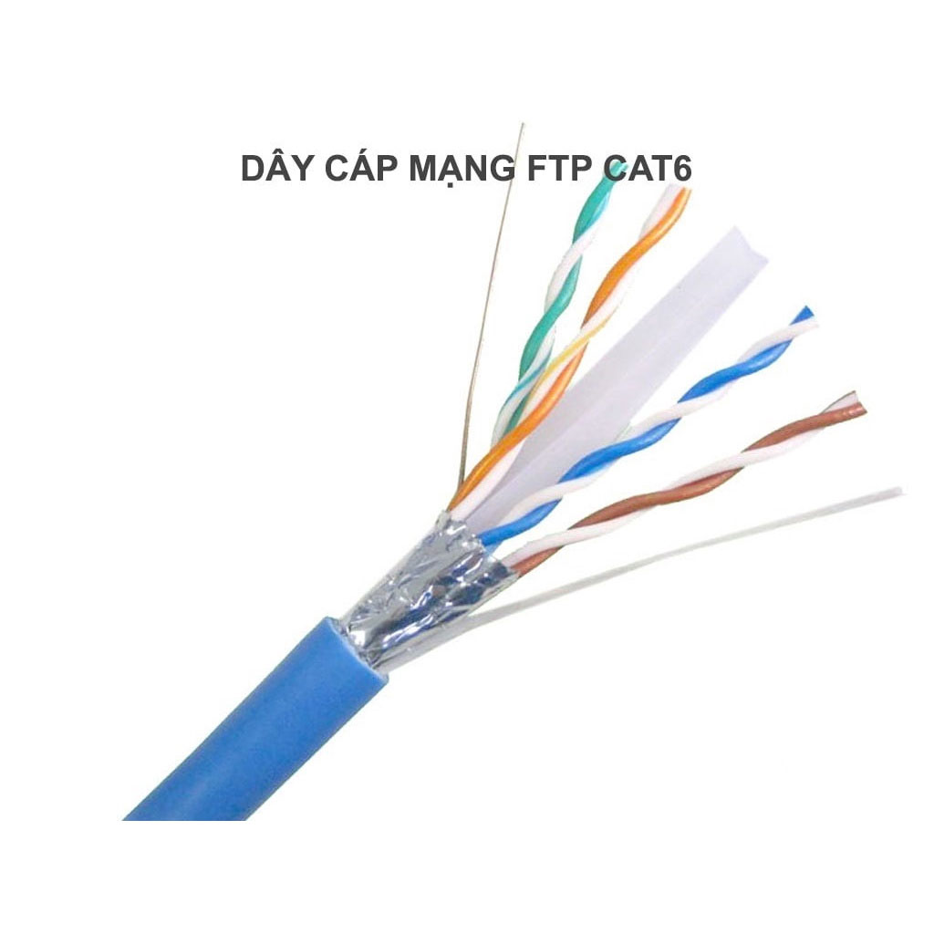 Dây mạng vp-link cat6 chuẩn chống nhiễu ftp bấm sẵn 2 đầu dài 10m 15m 20m 25m 30m 35m 40m 45m 50m - cáp mạng, cáp lan, cáp internet