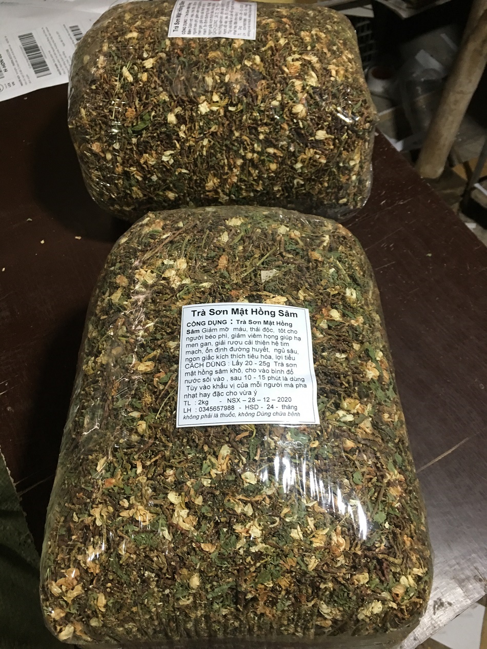 5kg trà sơn mật hồng sâm - hiệu thảo lộc có tặng quà