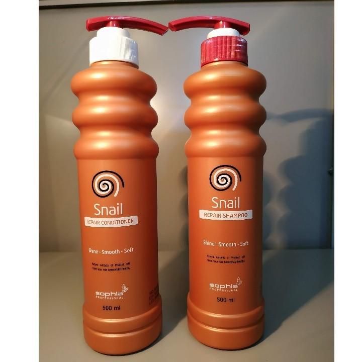 Cặp Dầu Gội/Xả Snail Sophia Cao Cấp Hàn Quốc (2x500ml)