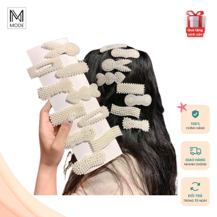 Kẹp Tóc Ngọc Trai Hàn Quốc - Kẹp Tóc Trendy Nhiều Mẫu Siêu Đẹp, Dễ Thương - Ngocmode