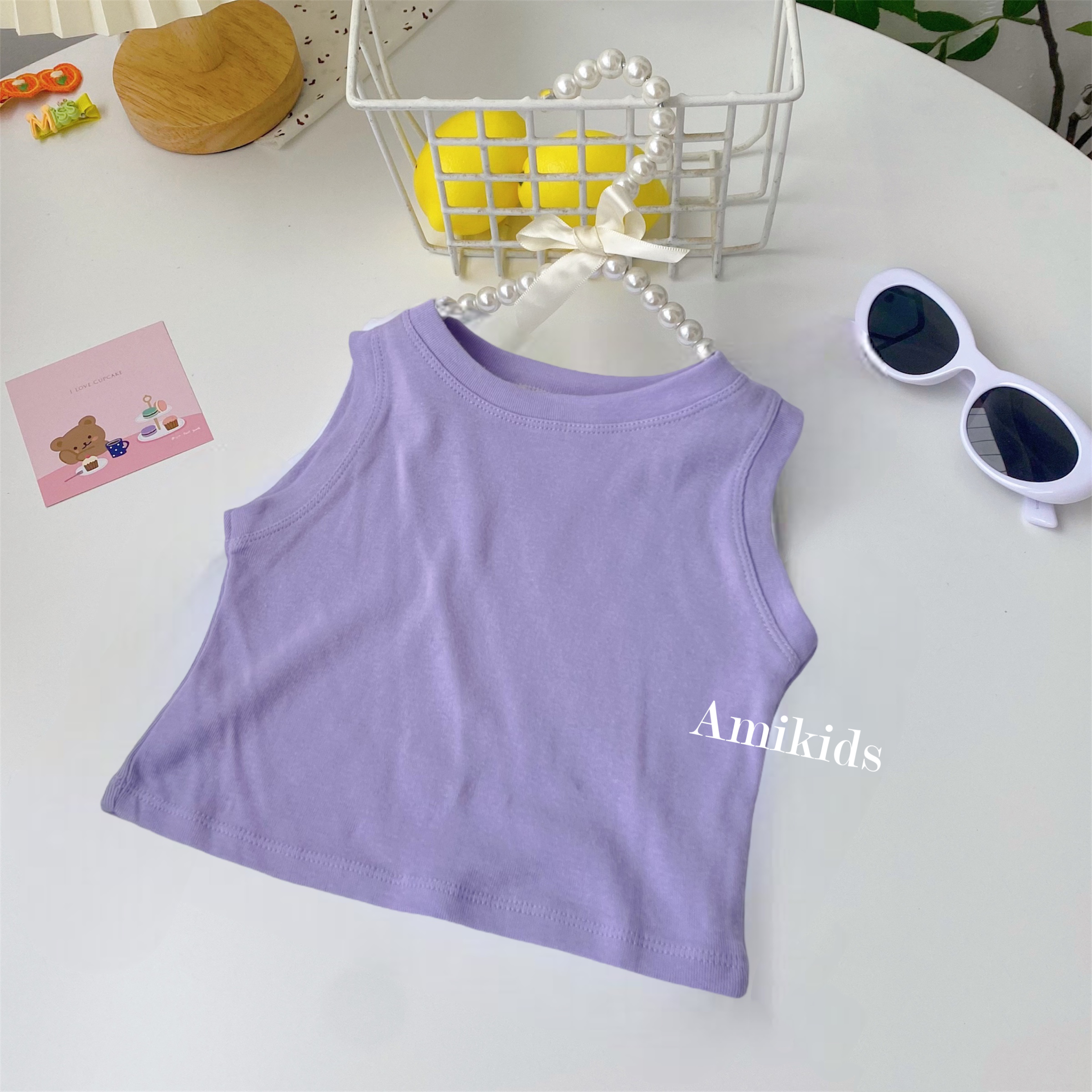 Áo Croptop Sát ƞách Bé Gái AMIKIDS , Áo Thun Cotton Siêu Mềm Mát Co Giãn Cho Bé Gái