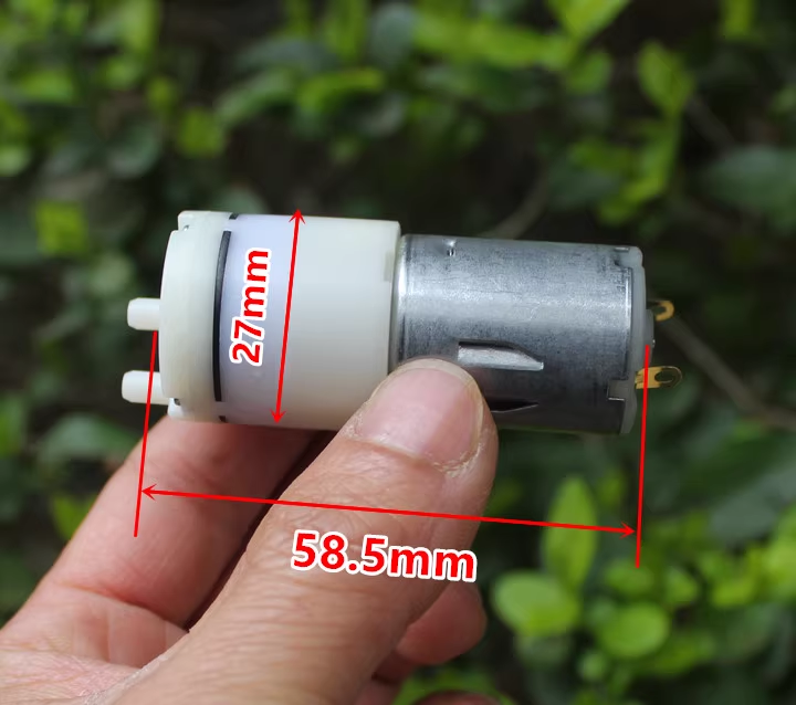 Máy bơm không khí, bơm chân không mô tơ 370 dc 3v-5v 10w áp suất cao 120kpa