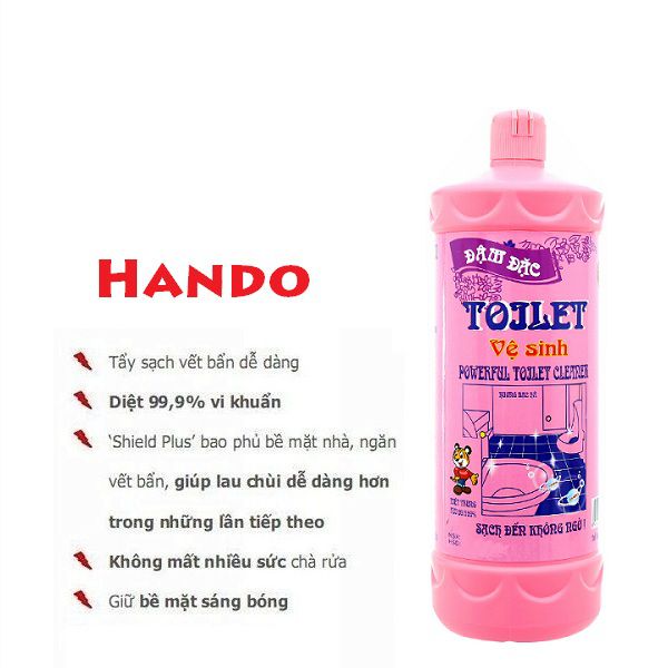 Nước tẩy toliet - Chai nước tẩy bồn cầu cực mạnh Hando 960ml - Công nghệ mới - hàng chính hãng hando Việt Nam - Giá sỉ tại - Giá Tốt 168