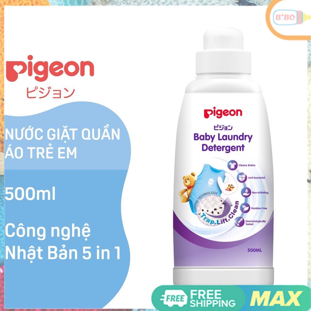Nước giặt quần áo trẻ em Pigeon Chai 500ml