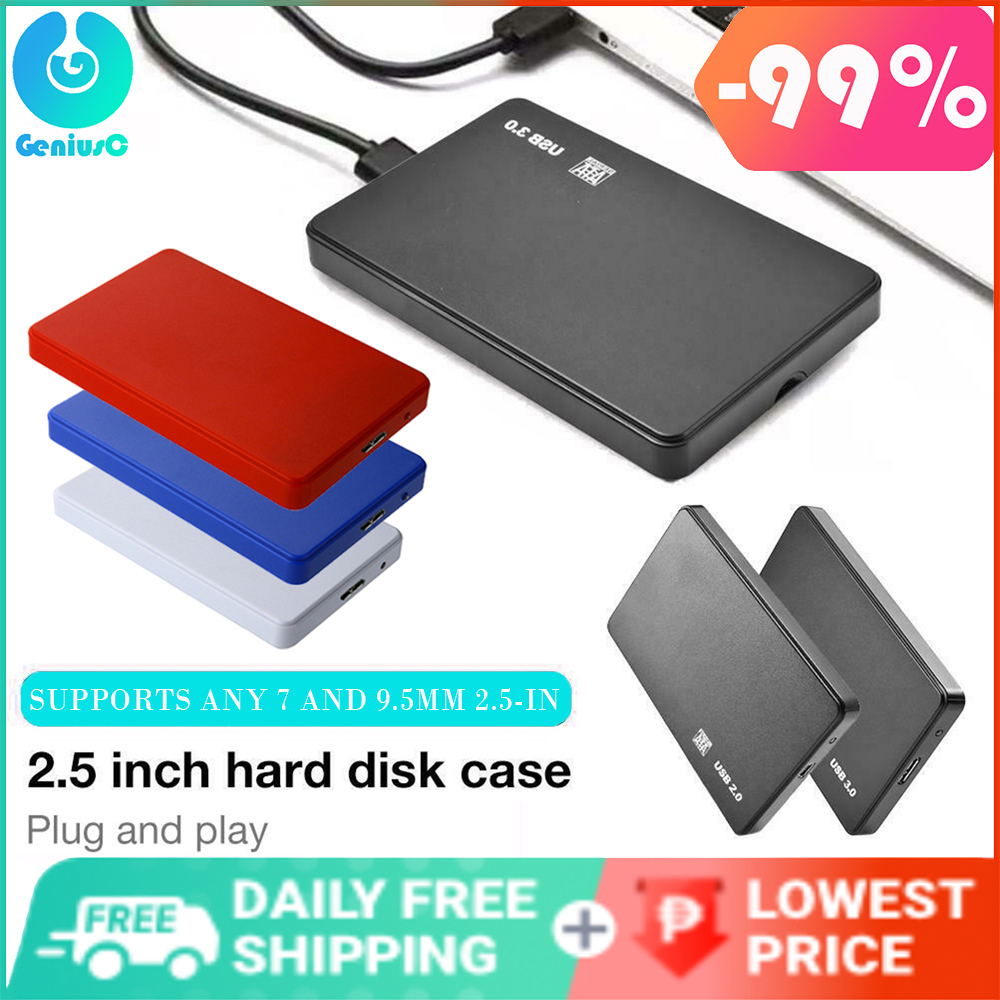 USB3.0/2.0 2.5Inch SATA tốc độ cao Hộp Đựng Ổ Cứng ABS HDD SSD Hộp Đựng Ổ Cứng Di Động Cho Máy Tính Xách Tay miễn phí vận chuyển