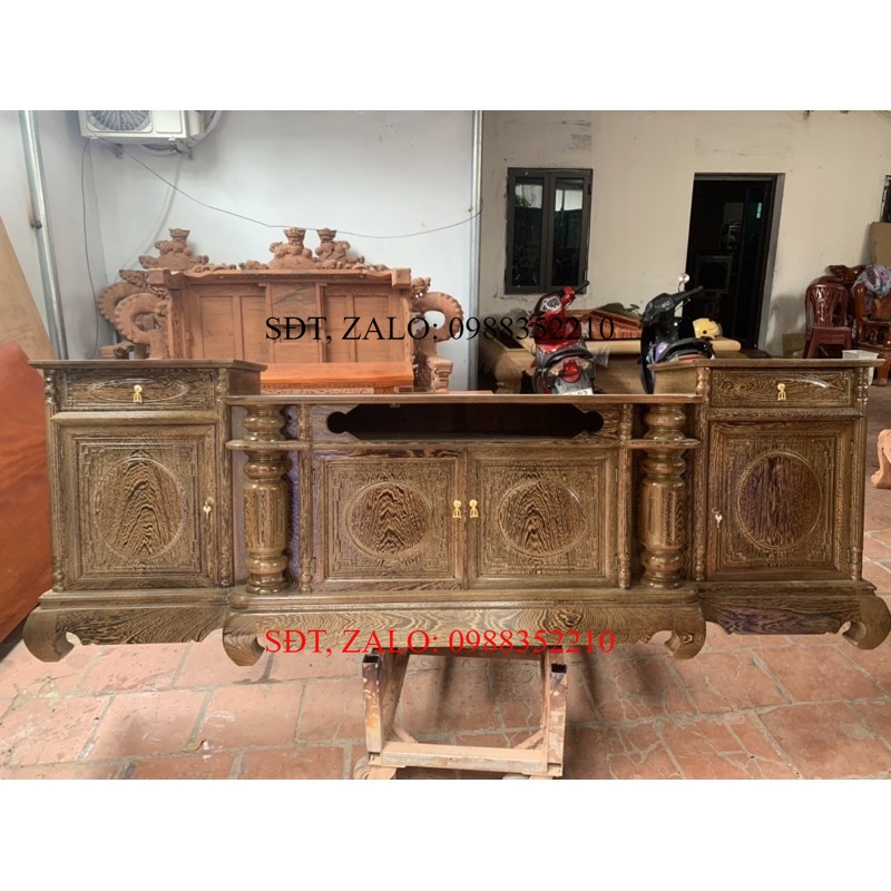 Kệ tivi gỗ mun