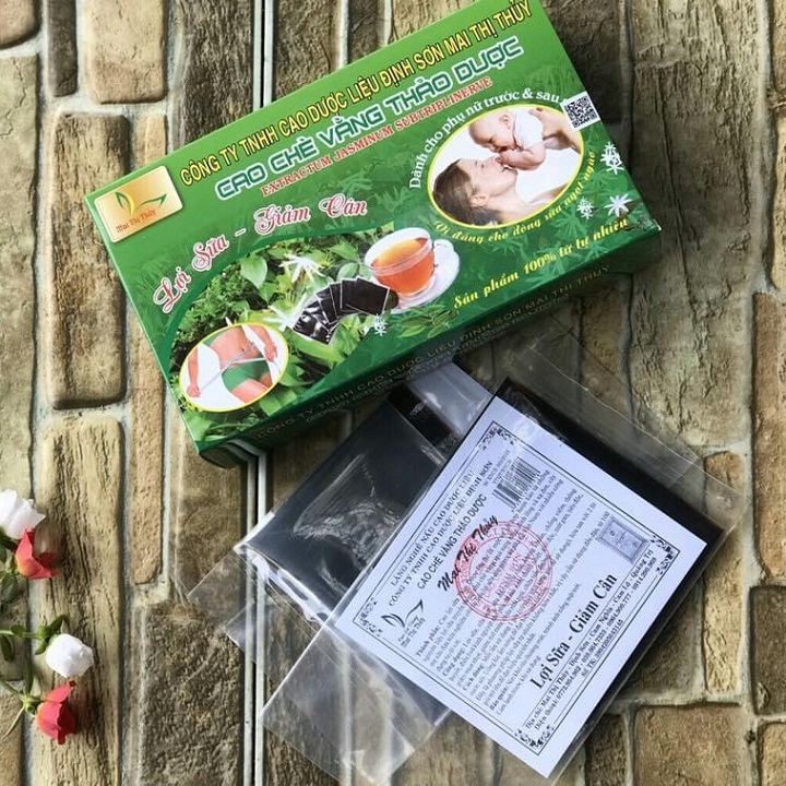 Cao chè vằng thảo dược lợi sữa 1 miếng 20g - Chè vằng giúp lợi sữa, chống tắc tia sữa hiệu quả
