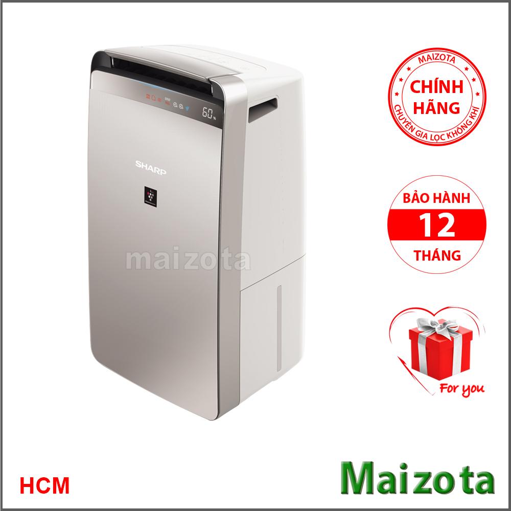[Trả góp 0%]Máy lọc không khí và hút ẩm Sharp DW-J27FV-S công suất 27 lít/ ngày diện tích lọc 62m2.