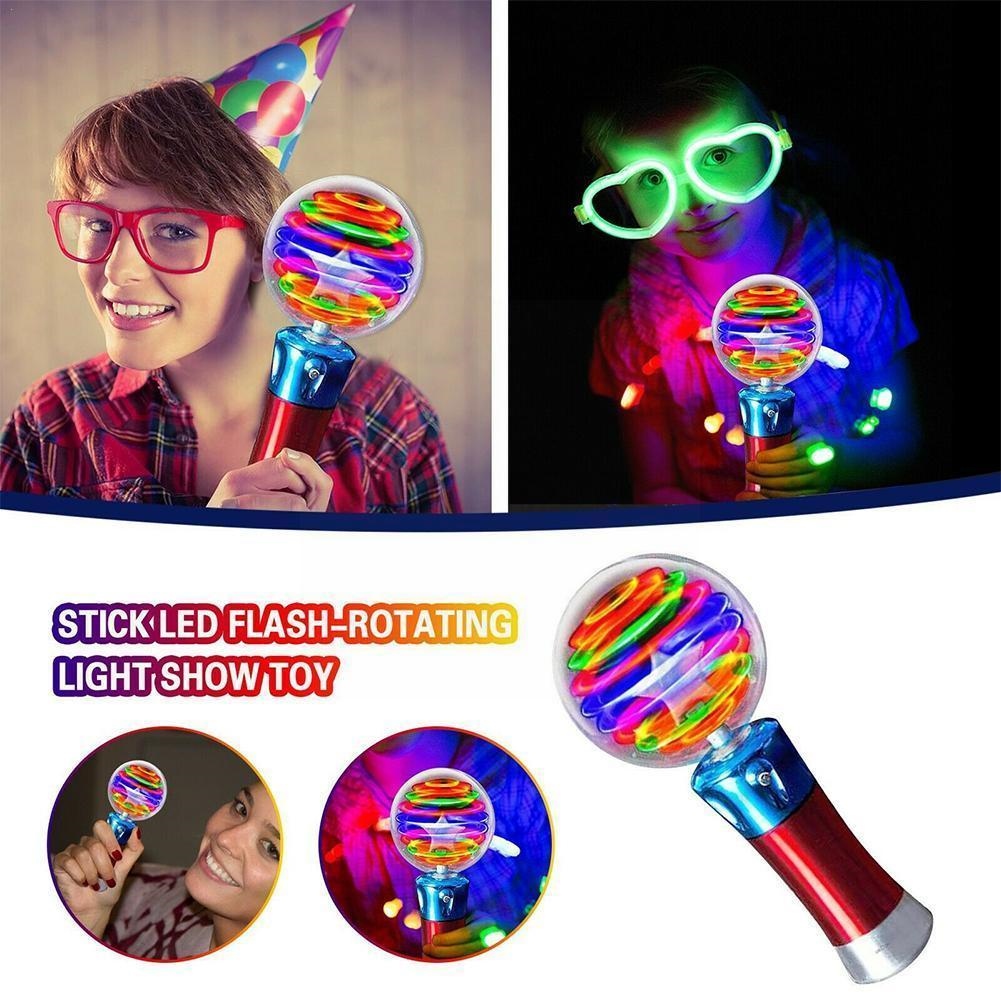 CW Led Color Light Rotating Fluorescent Stick Flashing Changing Pattern