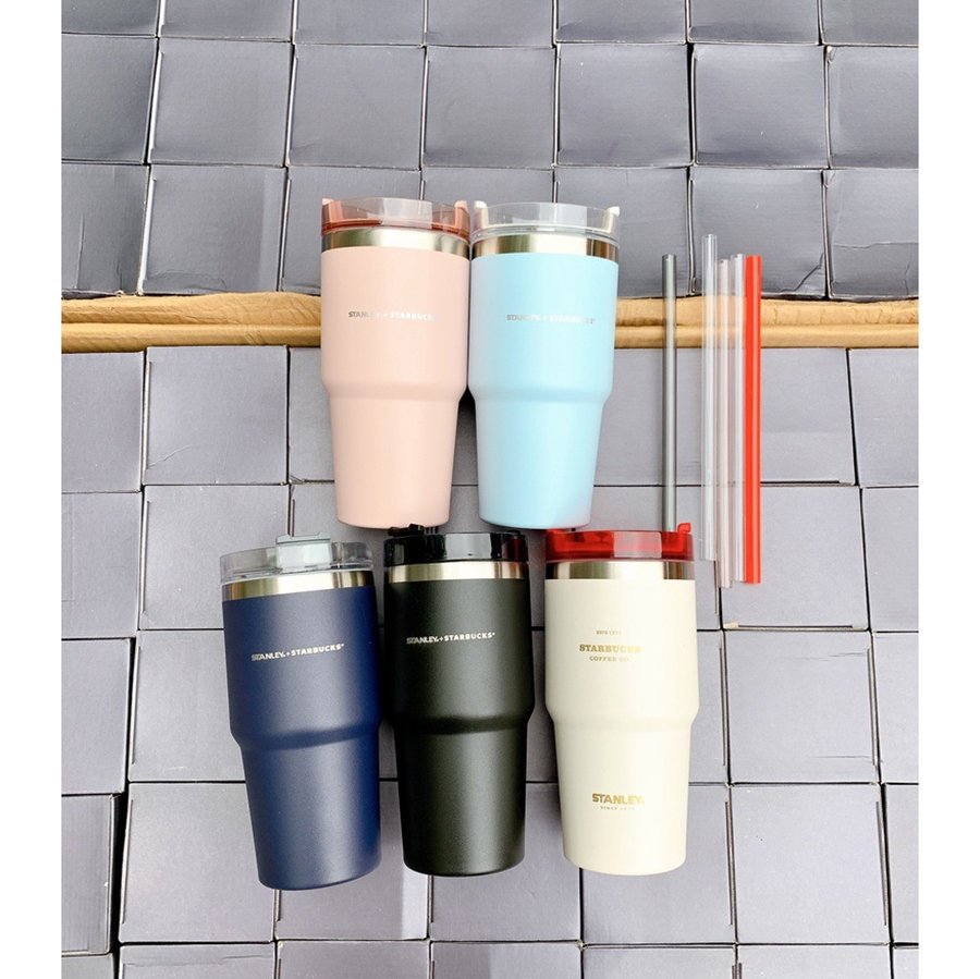 Ly giữ nhiệt, cốc giữ nhiệt starbucks + stanley phiên bản giới hạn, Cốc giữ nhiệt hàng cao cấp, Cốc giữ nhiệt nóng - lạnh,Cốc inox 304 siêu bền, Cốc giữ nhiệt