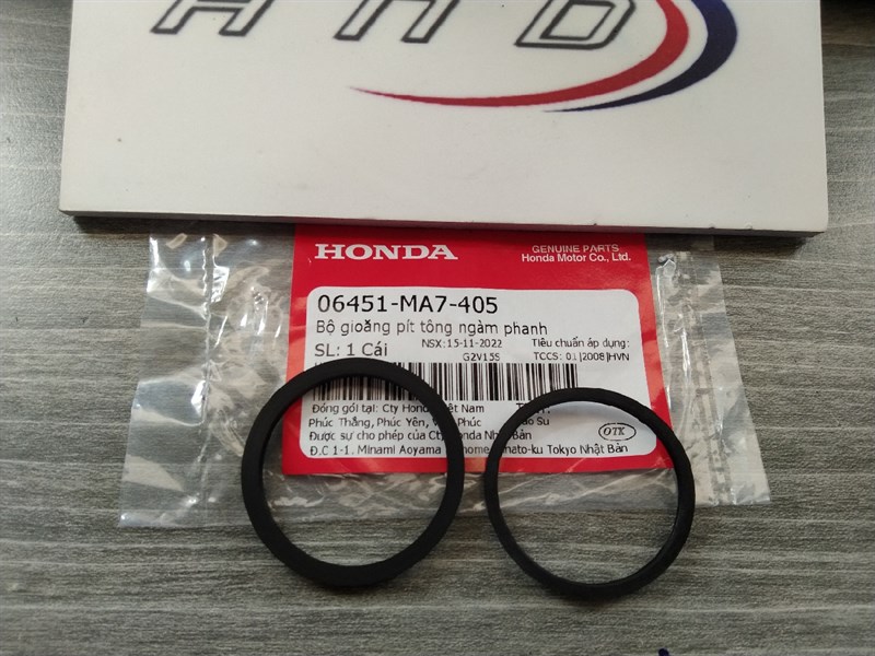 Bộ gioăng piston ngàm phanh honda winner / blade / wave 110 / future mập
