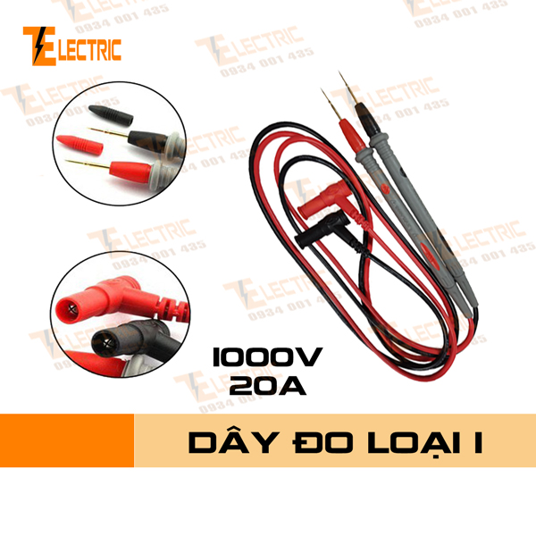 Dây Đo Điện Đa Năng Dùng Cho Đồng Hồ Vạn Năng 1000V 20A Fluke101, Fluke 303. Fluke 305, Fluke 15, Fluke 17, Fluke 115, Fluke 117