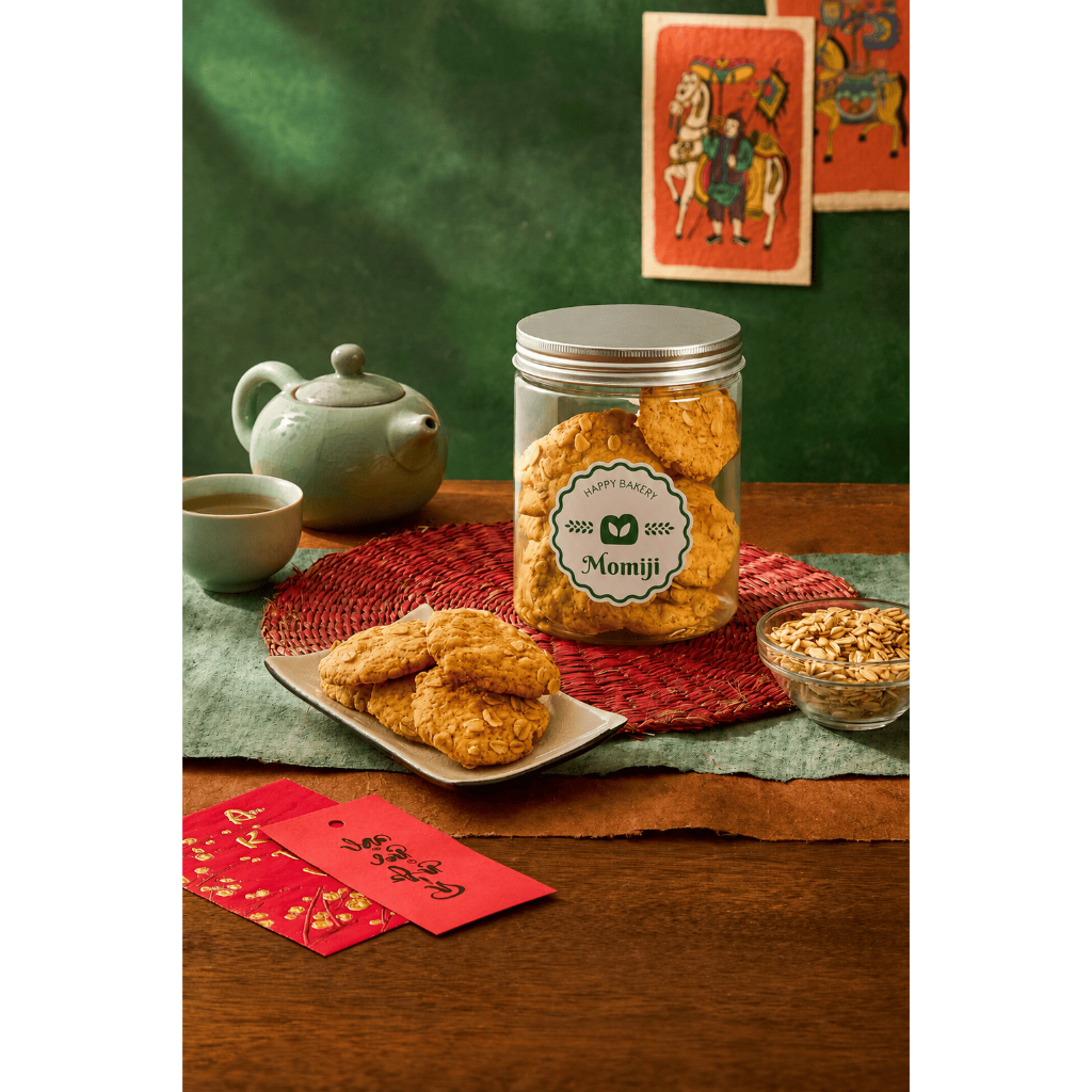 Bánh Cookies Socola hạt hồ đào, Yến mạch mật ong 160g Momiji