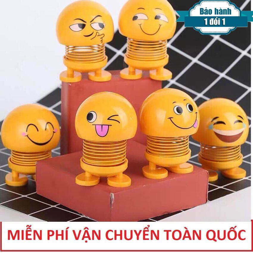 [Combo 6 Ông Pê Lắc - Vận Chuyển Miễn Phí ] Lật Đật Icon Emoji Lò Xo Nhún Đồ Chơi Xả Stress - Lật Đật Icon Lò Xo Để Xe Ô Tô Vui Nhộn - Cục Xì Ngầu Là Ông Bê Lắc - Ông Bê Lắc - Thú Nhún Emoji