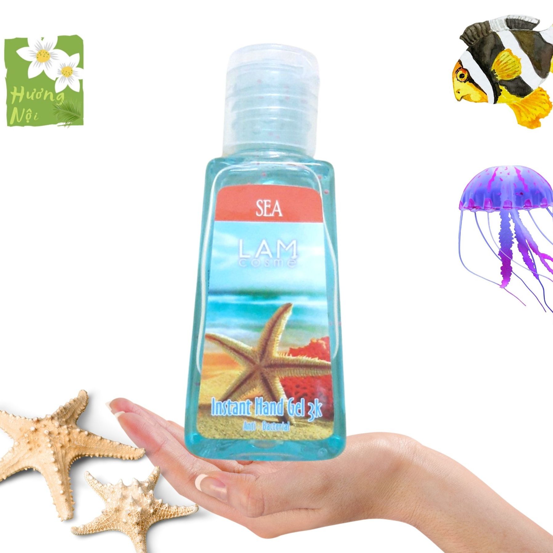 [HCM]Gel rửa tay khô 3k (60ml) Lamcosmé-SEA: Hương biển mát