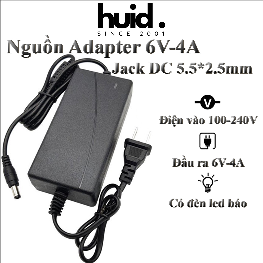 Nguồn adapter 6v-4a
