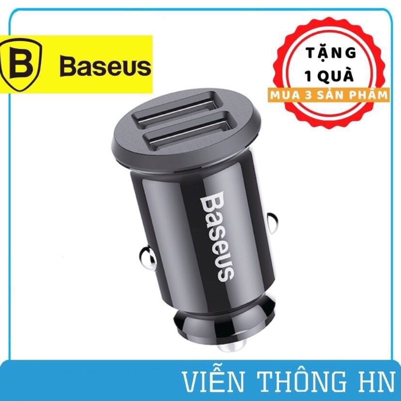 Tẩu sạc nhanh oto 2 cổng baseus  - Cốc sạc cổng usb dòng ra 3.1a điện áp 12 - 24v cho các dòng xe hơi ô tô ...