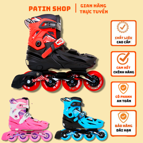 Giày patin Trẻ Em Centosy Lion - 3 màu- Tặng phụ kiện patin chuyên dụng cho bé