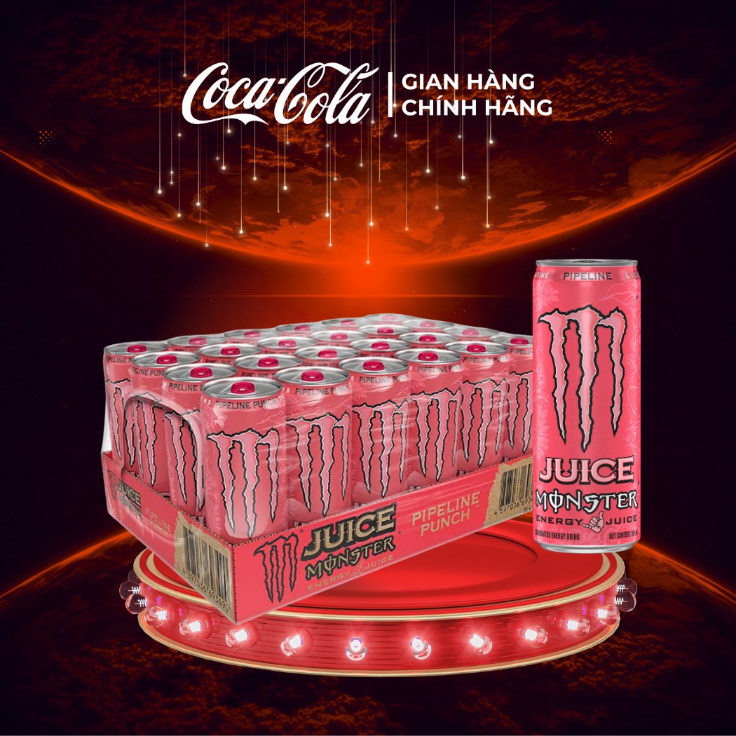 [SIÊU SALE ] Lốc 24 Lon Nước Giải Khát Tăng Lực Monster Pipeline Punch 355ml/Lon Sale 8.8 Coca-Cola Chính Hãng_LD Sale 8.8 Coca-Cola Chính Hãng_LD