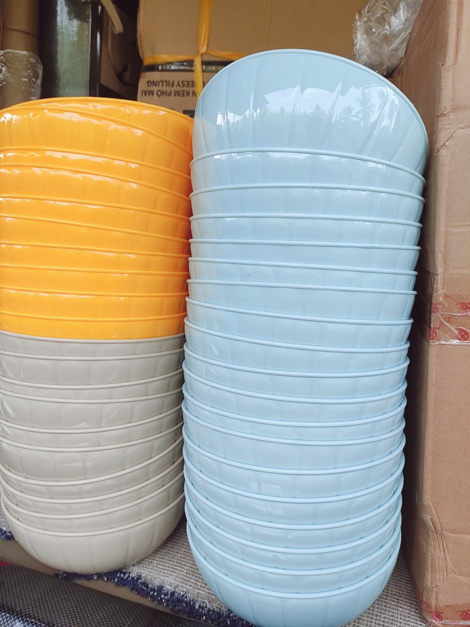 Tô canh tô bún phở size lớn 20cm tô kiểu bầu tròn size , tô trộn salad