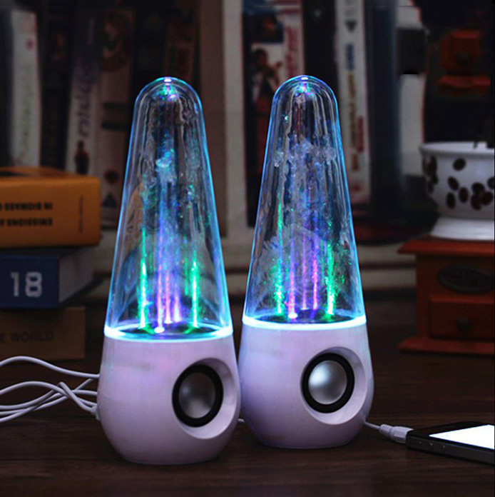 Bộ loa vi tính loa nghe nhạc 2.0 nhạc nước 3D phun nước theo điệu nhạc- bass treble theo nhạc - AT0167