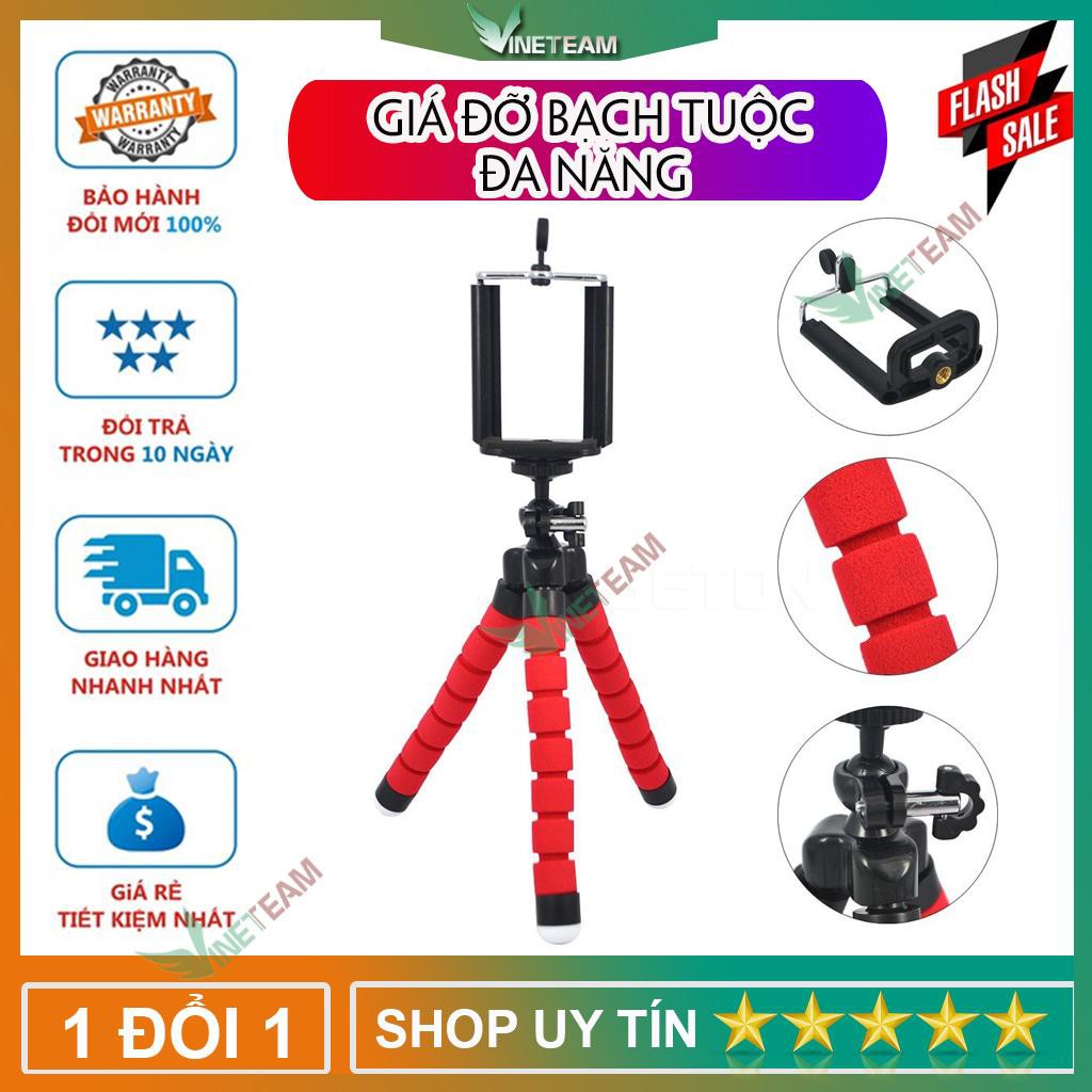 Giá đỡ bạch tuộc đa năng tặng kèm kẹp điện thoại -dc4058 +dc463