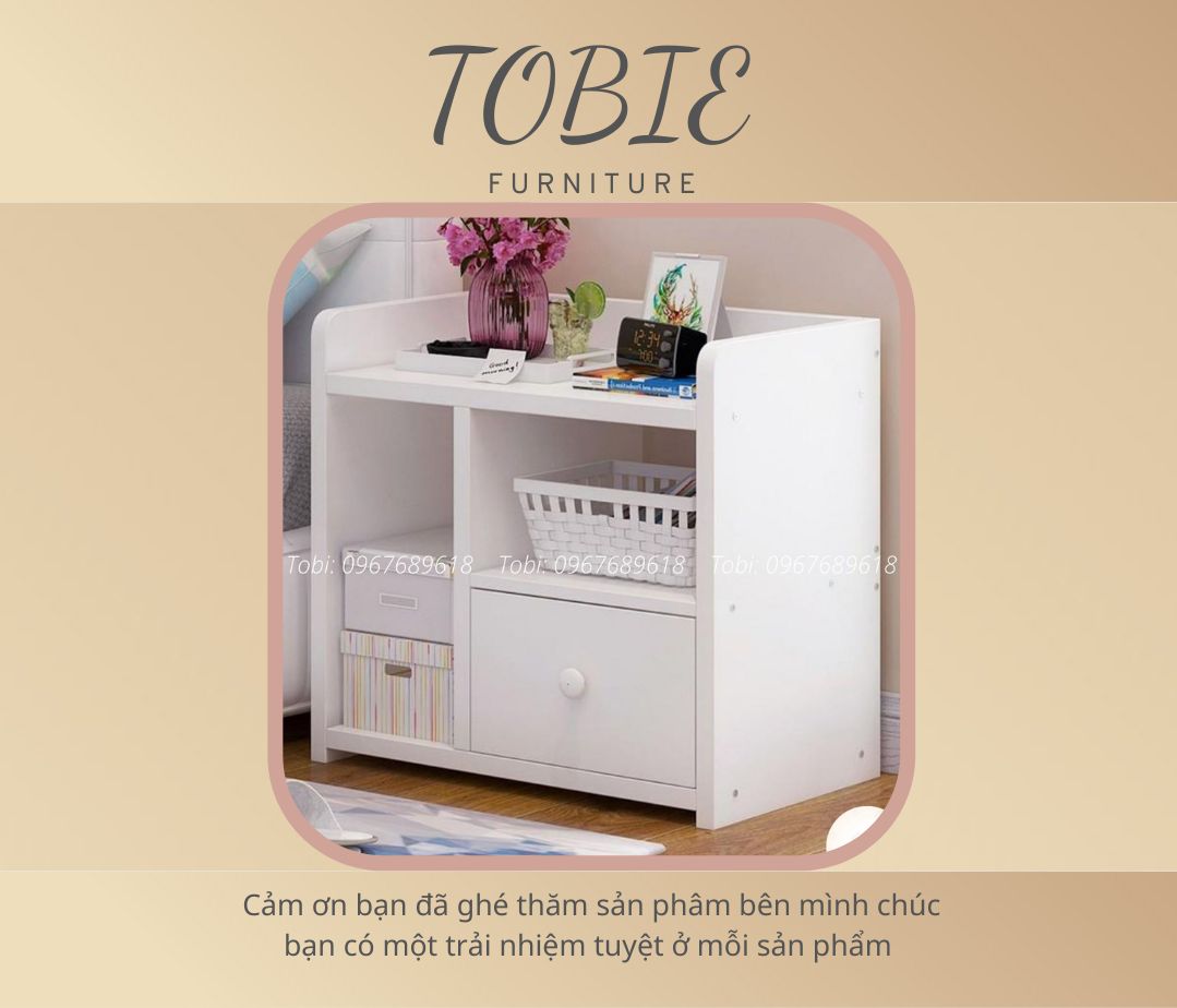 Tủ Đầu Giường ✨Sale Sốc✨ Tủ Kệ Đầu Giường, Tab Để Đầu Giường Gỗ MDF Cao Cấp Siêu Tiện Ích