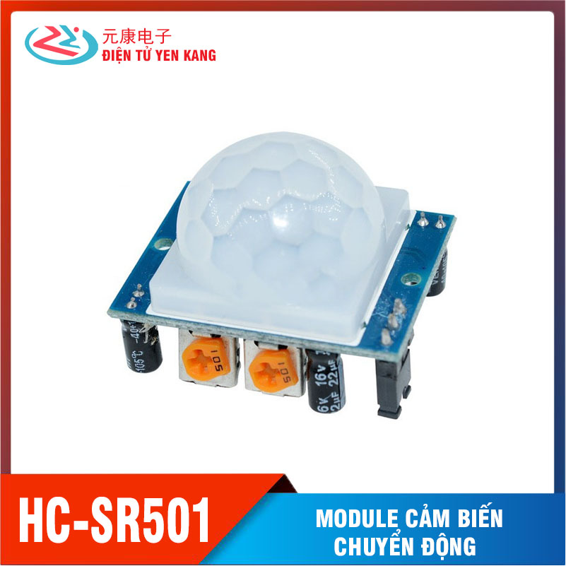 Cảm biến chuyển động PIR HC-SR501. Module cảm biến chuyển động