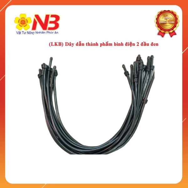 Dây dẫn thành phẩm bình điện 2 đầu đen