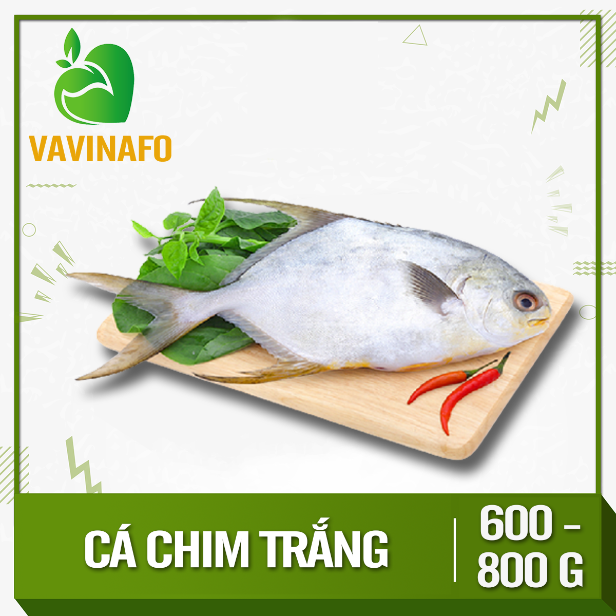 Hcm - cá chim trắng nguyên con -