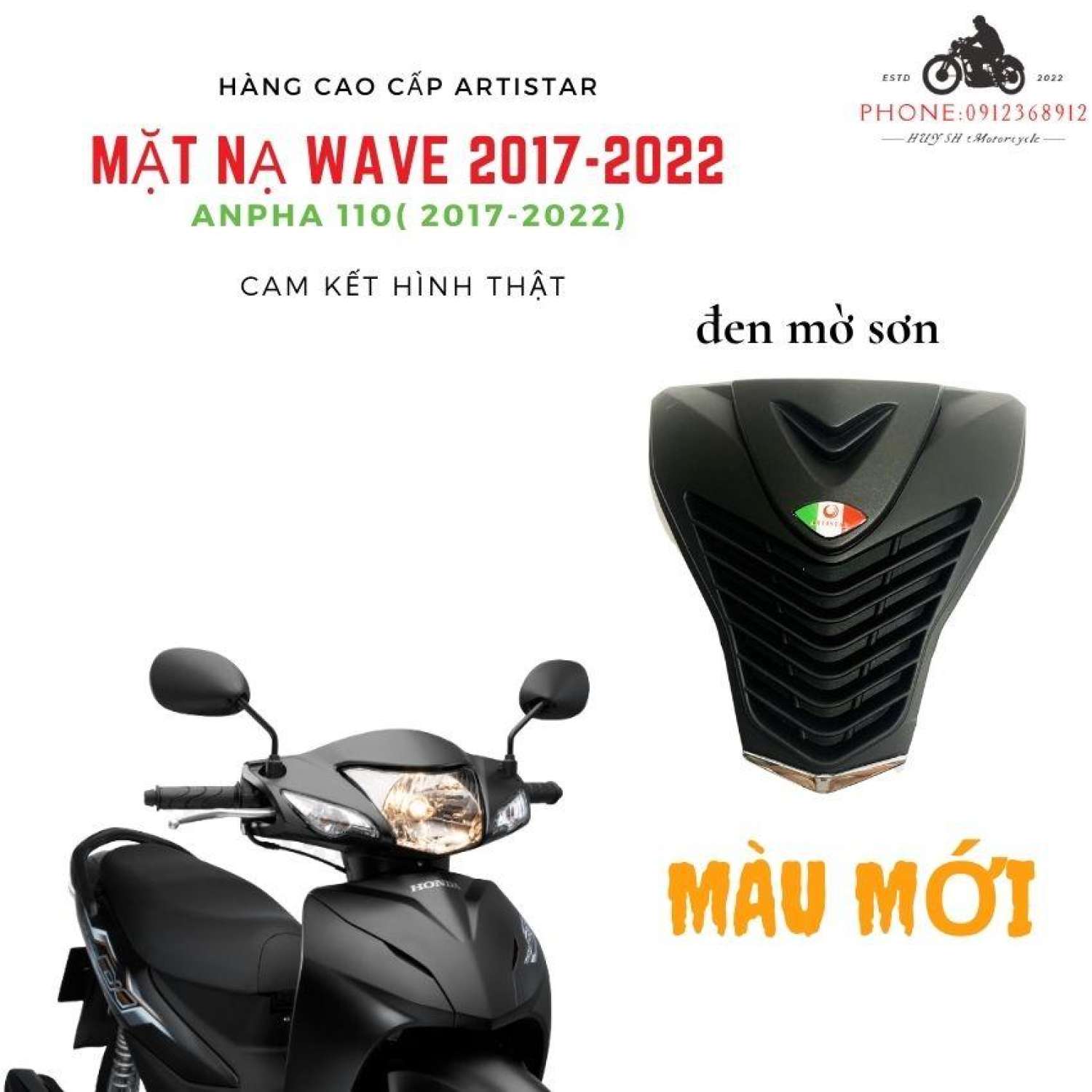 Mua Mặt nạ Ý cho Xe Máy Honda Wave đời 201720182019  xanh biển tại Bảo  long