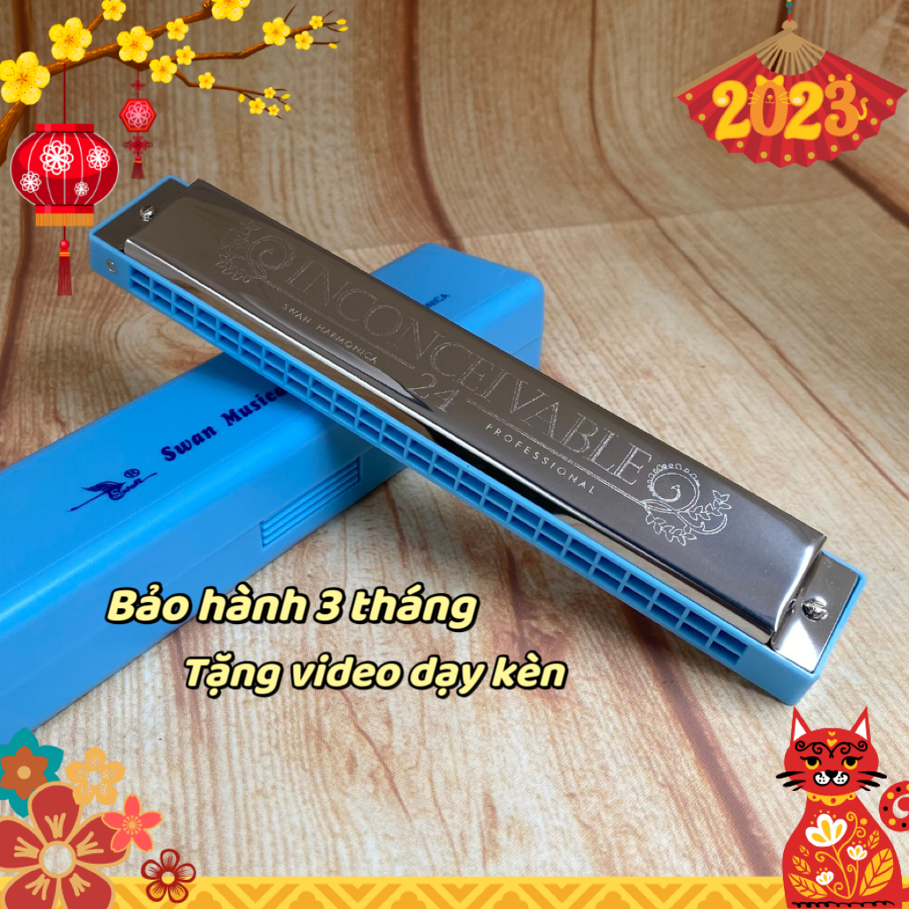 Kèn Harmonica Tremolo Swan Inconceivable 24 lỗ tone C