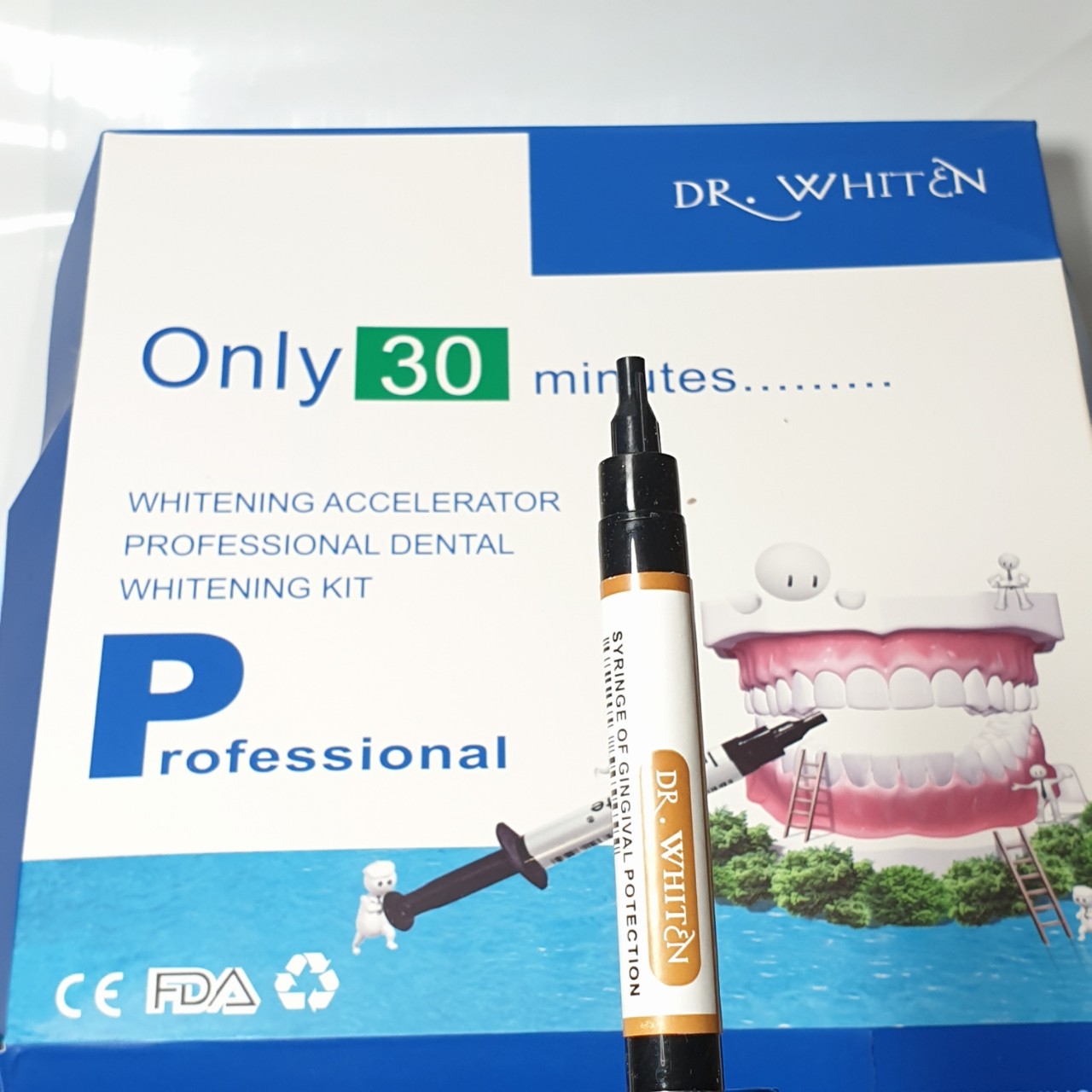 Bộ Kit tẩy Trắng Răng Dr.Whiten Drwhiten trong 30 phút dùng trong Nha Khoa, Spa Thẩm Mỹ Viện có hướng dẫn