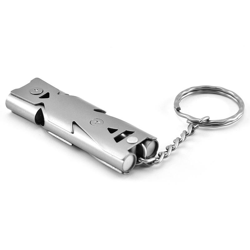 Móc khóa Còi Cứu Sinh Đi Phượt Inox