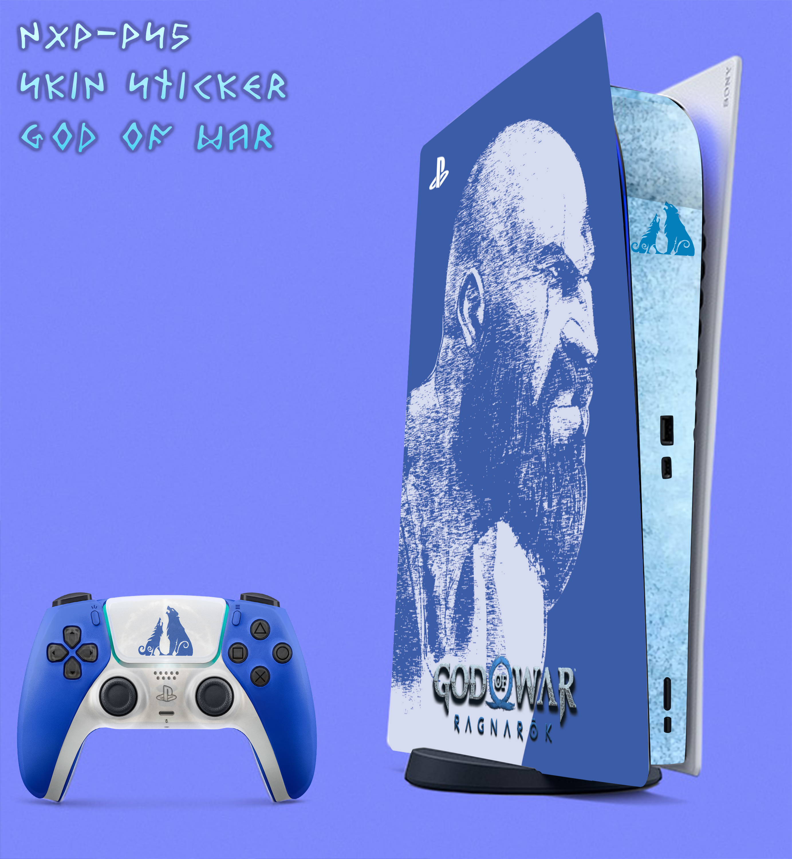 [PS5] Miếng dán máy game PS5 skin God of War 5