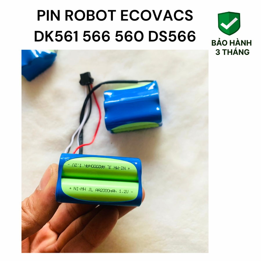 Bh 3 tháng - pin robot hút bụi ecovacs deebot dk561 566 560 ds566