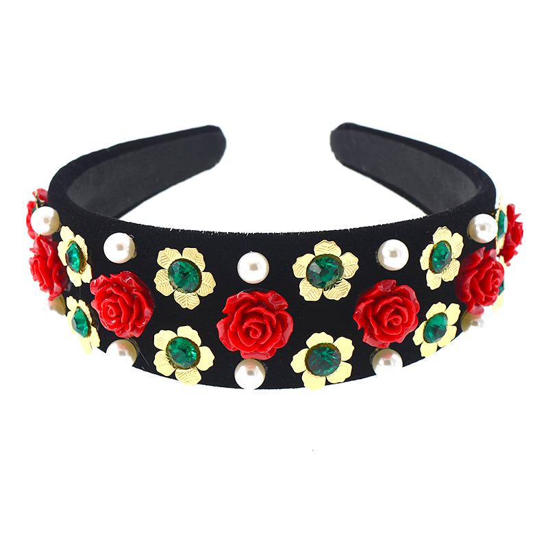 Cài tóc vip handmade gắn hoa hồng siêu sang vip44150