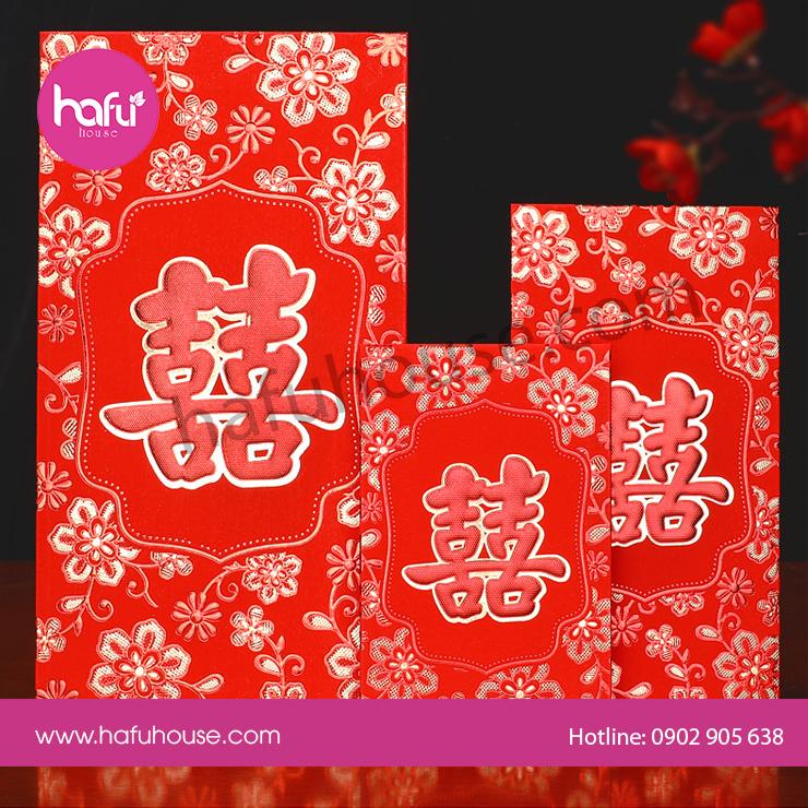COMBO 10 BAO LÌ XÌ BƯNG QUẢ ĐÁM CƯỚI M21 HAFU HOUSE
