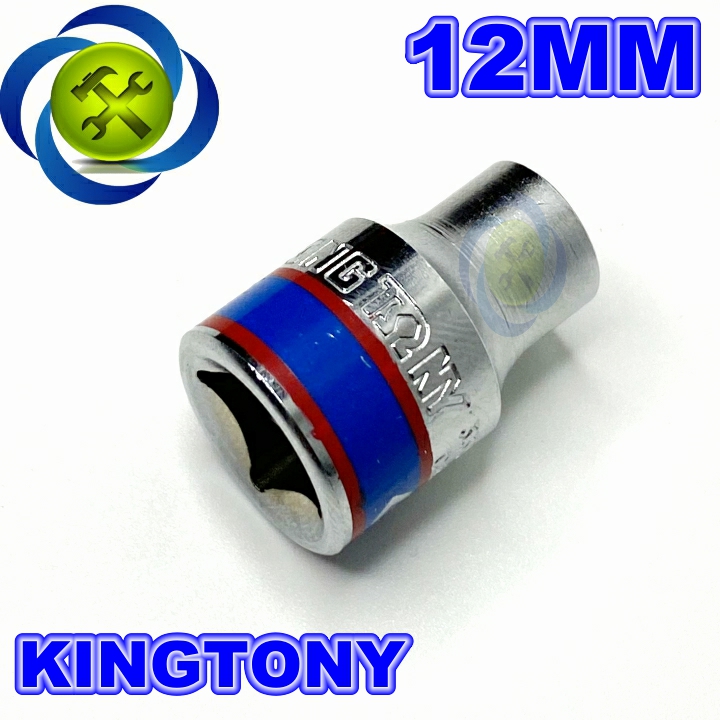 Tuýp trắng ngắn kingtony 333512m 3/8 inch - 12mm 6 cạnh