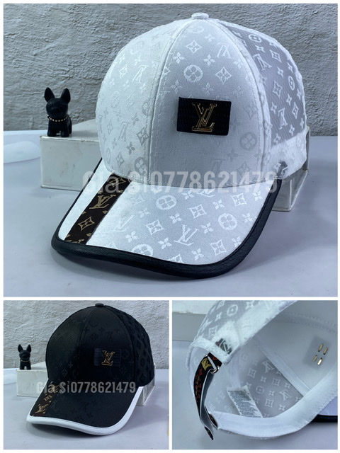 Mũ lưỡi trai lưới voan L(v) phối vải nhập dệt chữ cá tính thời trang