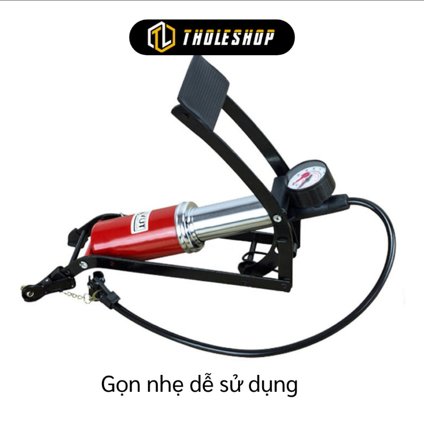 Dụng cụ bơm bánh xe cao cấp dùng chân loại rất tiện dụng,Bơm xe 1 ống cao cấp, Bơm xe hơi, xe máy, xe đạp banh bóng tiện lợi khi mang theo.Bảo hành 12 tháng 1 đổi 1.