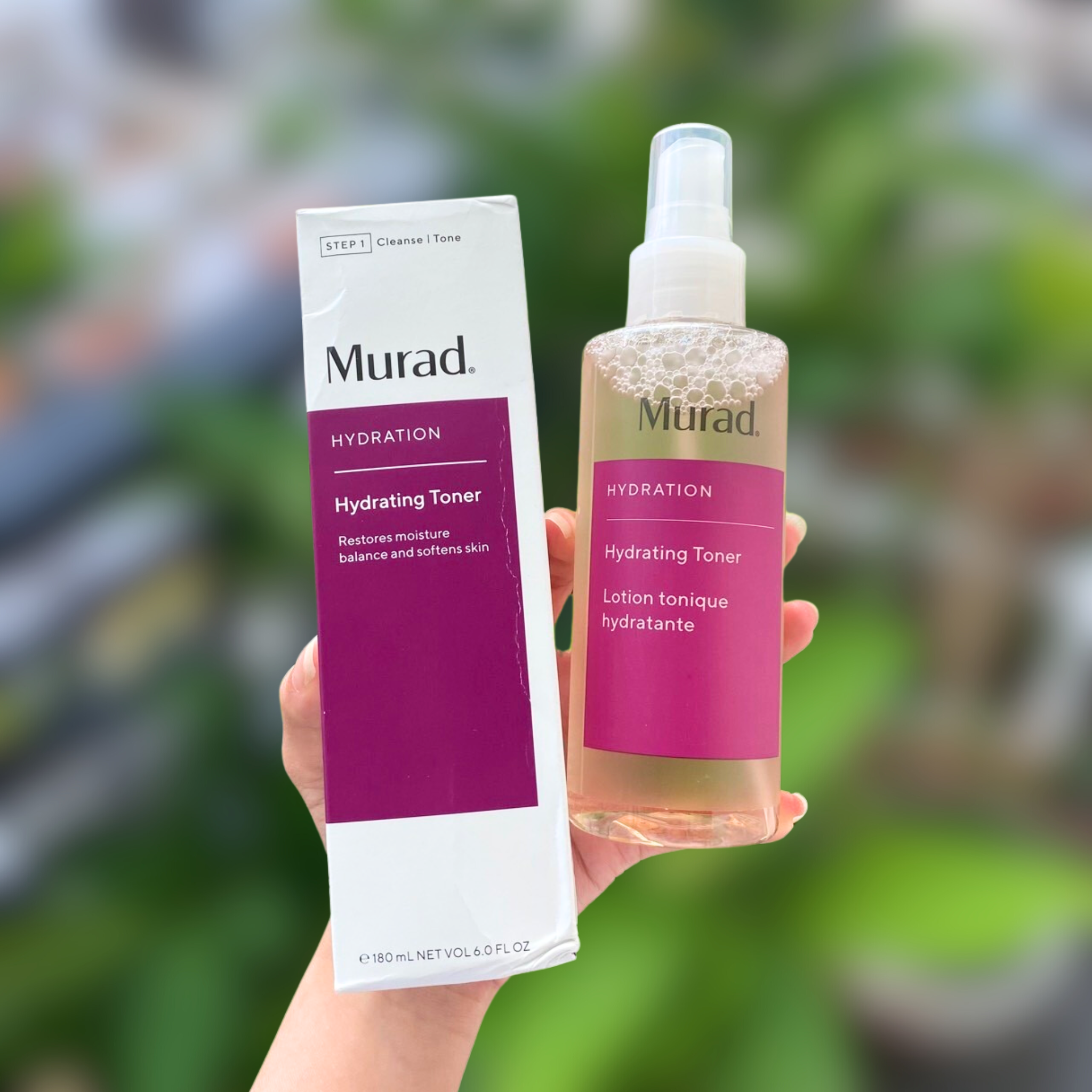 Toner dạng phun sương giúp làm dịu, cấp ẩm sâu & phục hồi da murad hydrating toner 180ml