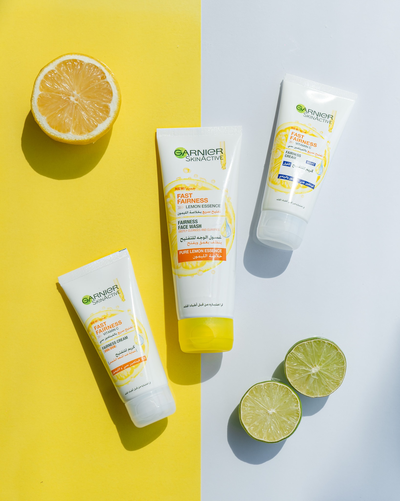 Set dưỡng trắng da cấp tốc VitaminC Pháp Garnier Fast Fairness Vitamin C