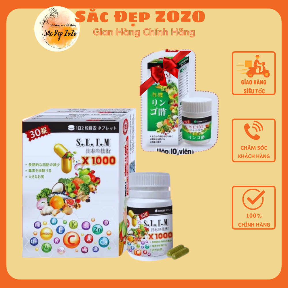 [HCM](MẪU MỚI TẶNG XỔ MỞ) Viên Uống Giảm Cân Slim & fit - Giảm Béo Nâng Mông