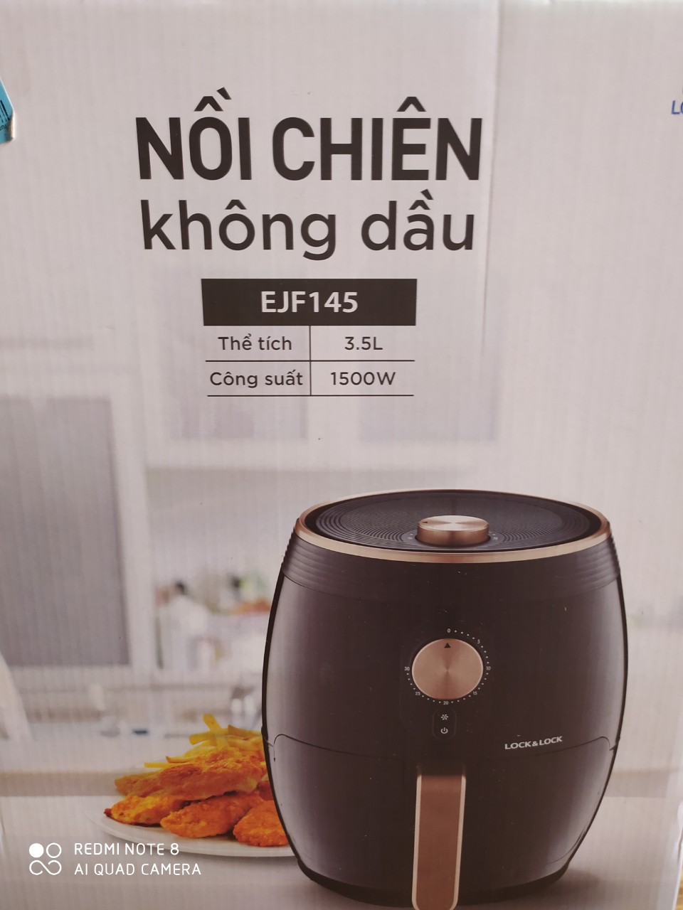 Nồi chiên không dầu lock lock ejf145