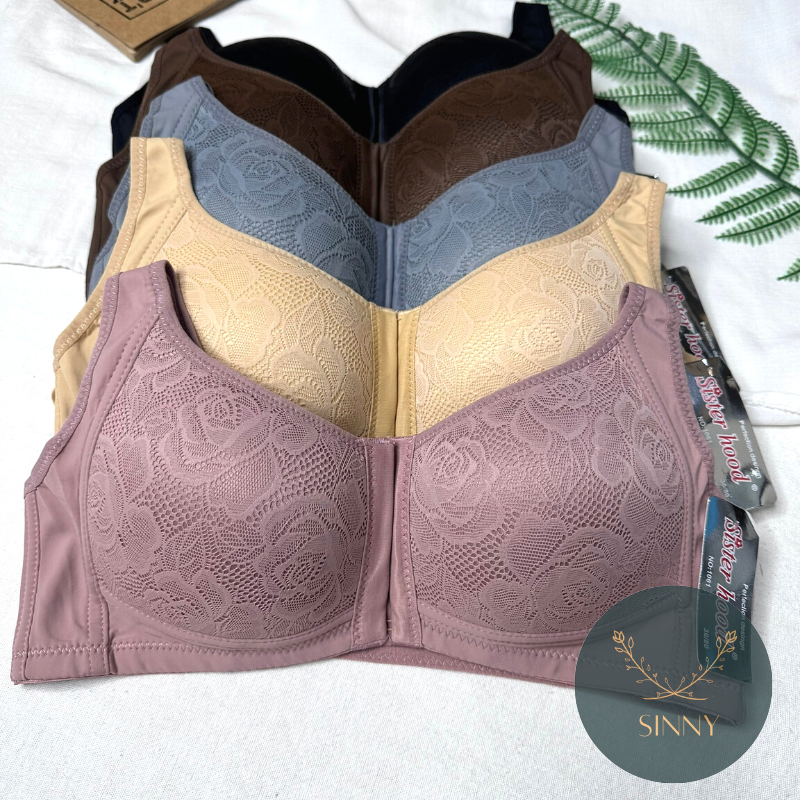 Áo ngực cài trước bigsize cup C, áo lót không gọng, không mút Thái Lan sisterhood 1061, Sinny