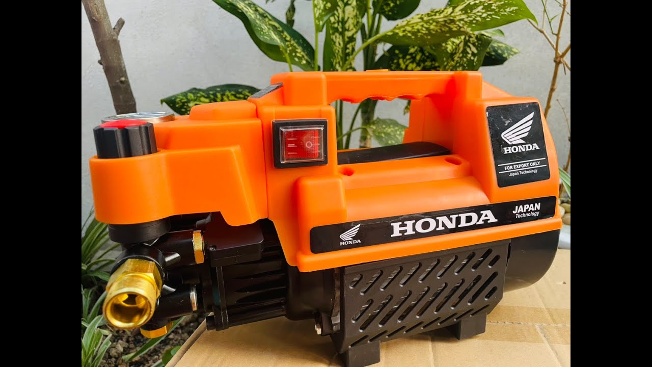 Máy rửa xe honda 3500w có nút chỉnh áp ở thân máy
