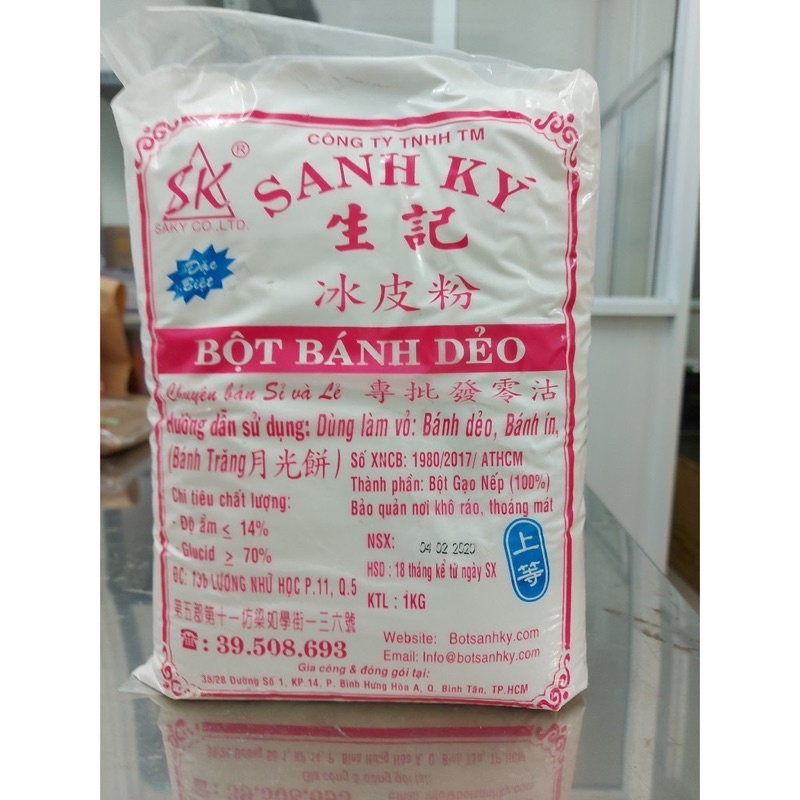 Bột bánh dẻo sanh ký đặc biệt 1 kg
