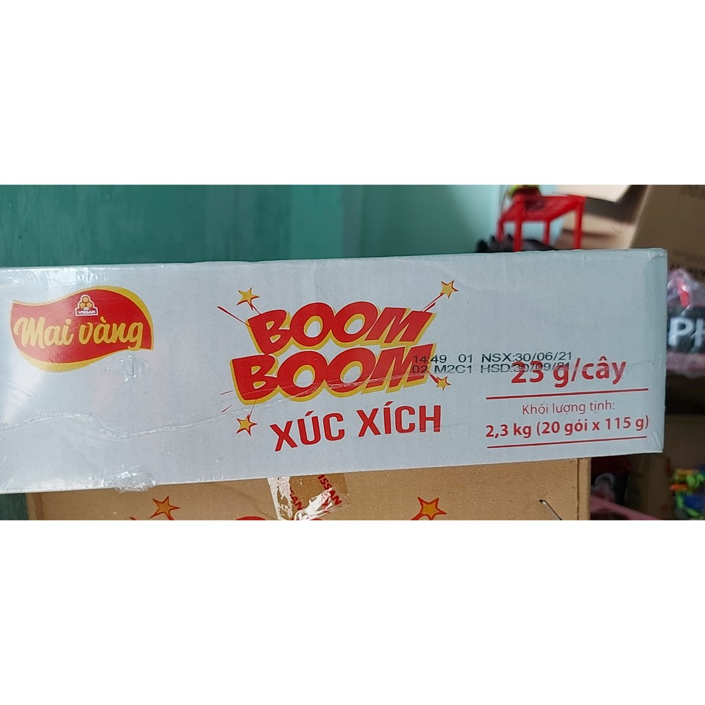 1 Thùng xúc xích boom boom vissan .